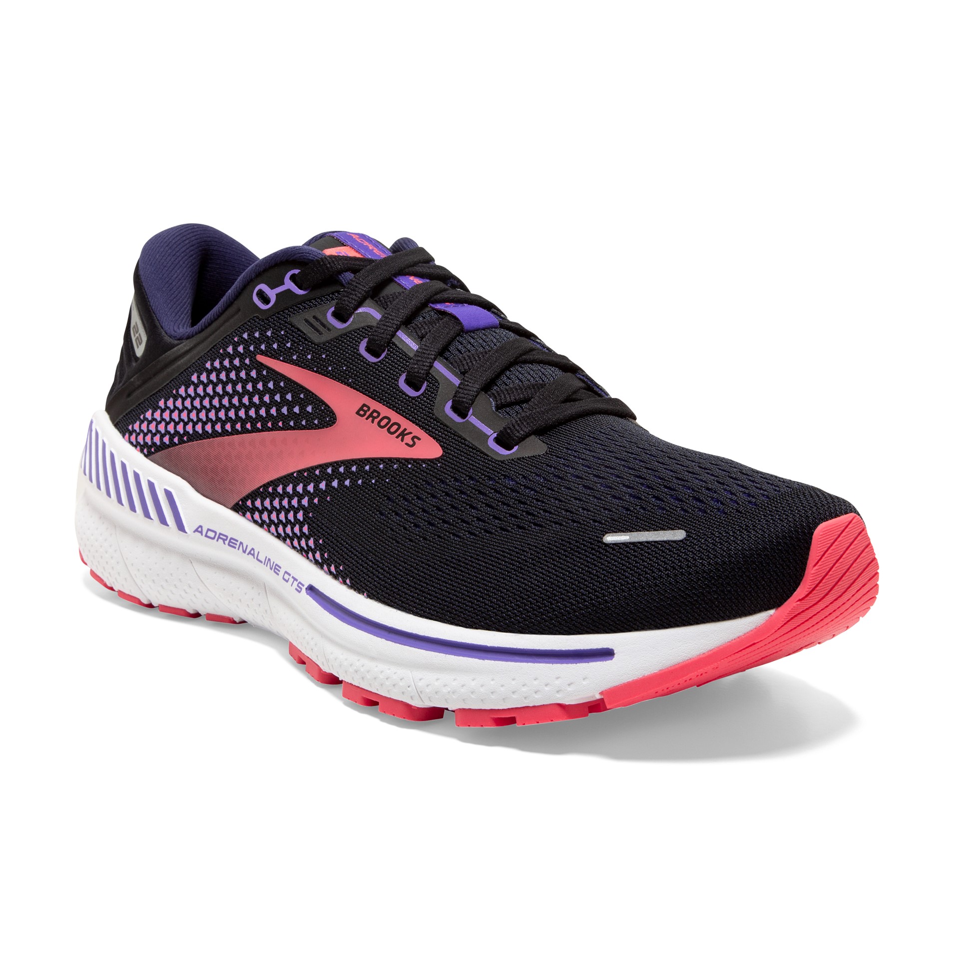 Brooks Adrenaline GTS 22 Women Black/Purple/Coral Ski Sport