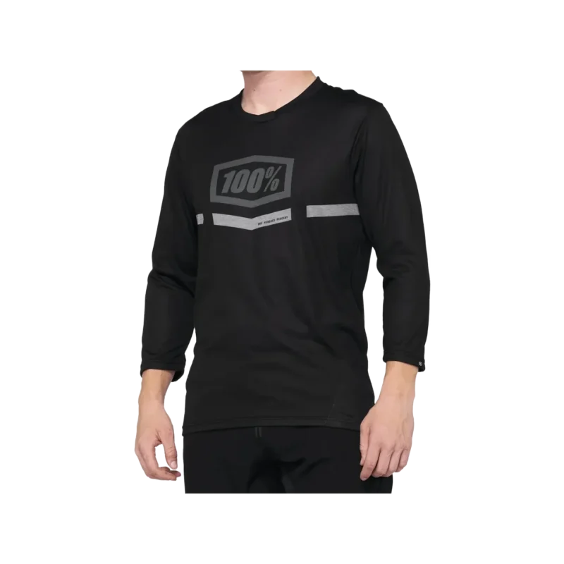 3/4 Jersey Airmatic schwarz
