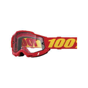 Accuri 2 Enduro MTB Goggle Red - Clear Lens