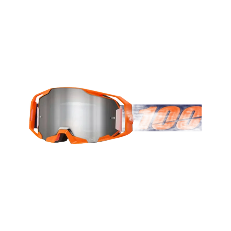 ARmatic Goggle Neon Orange - Mirror Silver Flash Lens