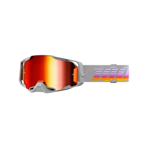 100 armega goggle fallbrook red mirror lens grau rot pink 1