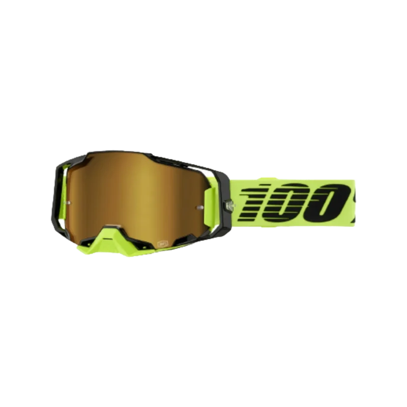 Armega Goggle Neon Yellow - Mirror Gold Lens