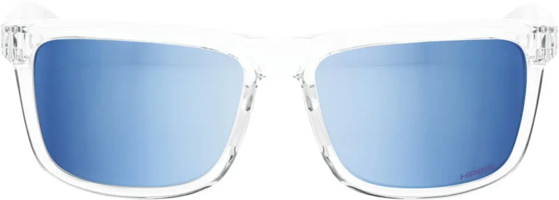 Brille Blake Polished Crystal Haze-HiPER Blue Multilayer Mirror Lens