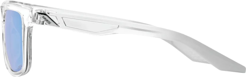 Brille Blake Polished Crystal Haze-HiPER Blue Multilayer Mirror Lens