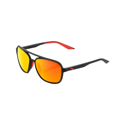 Brille Kasia Soft Tact Black-HiPER Red Multilayer Mirror Lens