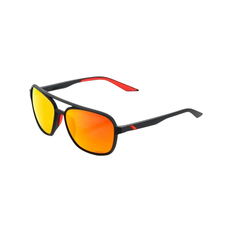 Brille Kasia Soft Tact Black-HiPER Red Multilayer Mirror Lens