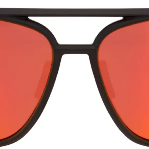 Brille Kasia Soft Tact Black-HiPER Red Multilayer Mirror Lens