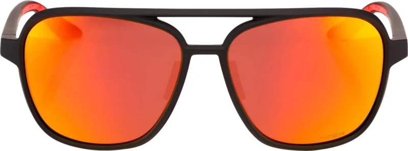 Brille Kasia Soft Tact Black-HiPER Red Multilayer Mirror Lens