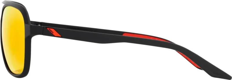 Brille Kasia Soft Tact Black-HiPER Red Multilayer Mirror Lens