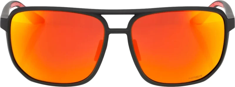 Brille Konnor Soft Tact Black-HiPER Red Multilayer Mirror Lens