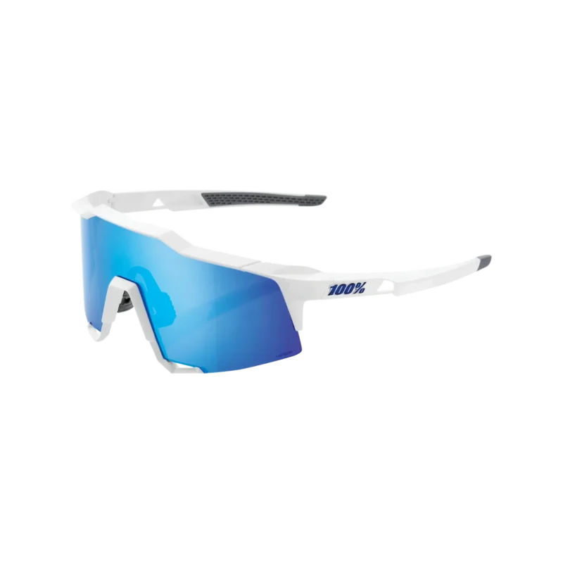 Brille Speedcraft Matte White-HiPER Blue Multilayer Mirror Lens