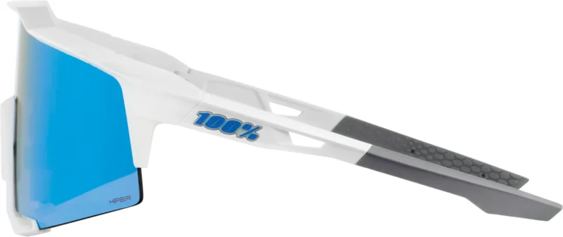 Brille Speedcraft Matte White-HiPER Blue Multilayer Mirror Lens
