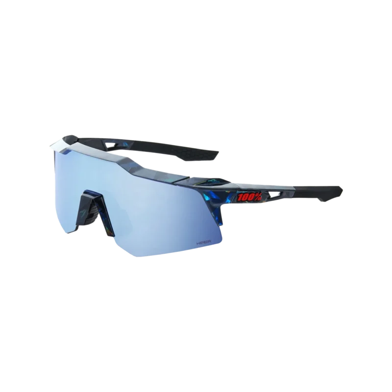 Brille Speedcraft XS -Black Holographic -HiPER Blue Multilayer Mirror Lens