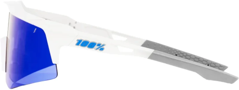 Brille Speedcraft XS Matte White-Blue Multilayer Mirror Lens