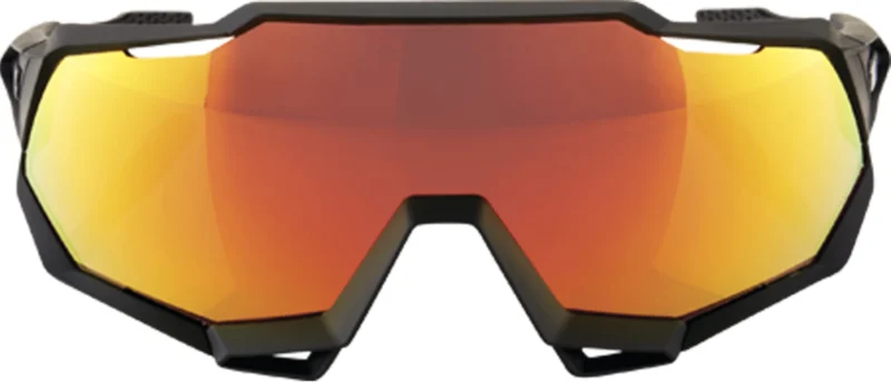 Brille Speedtrap Soft Tact Black-HiPER Red Multilayer Mirror Lens