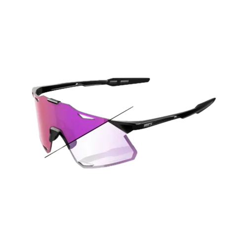 Hypercraft Gloss Black - Photochromic Purple Mirror