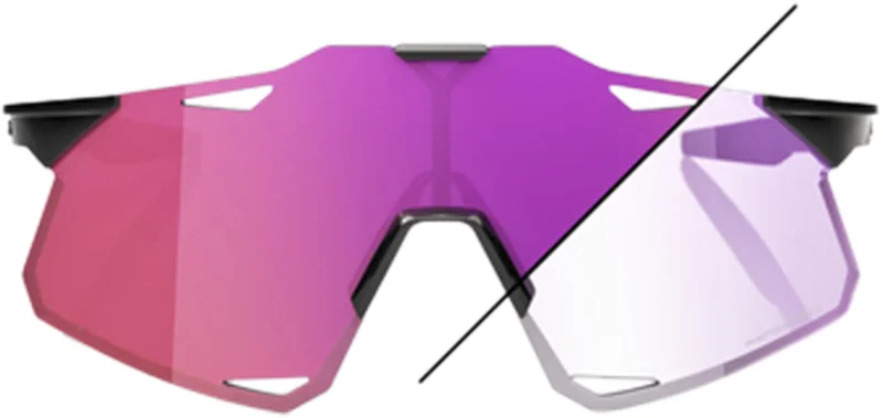 Hypercraft Gloss Black - Photochromic Purple Mirror