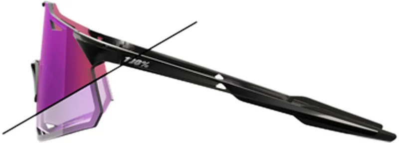 Hypercraft Gloss Black - Photochromic Purple Mirror