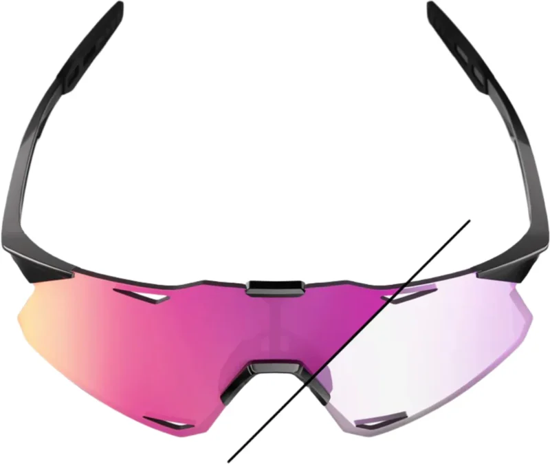 Hypercraft Gloss Black - Photochromic Purple Mirror