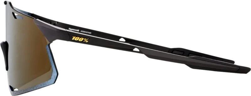 Hypercraft Matte Black - Soft Gold Mirror Lens