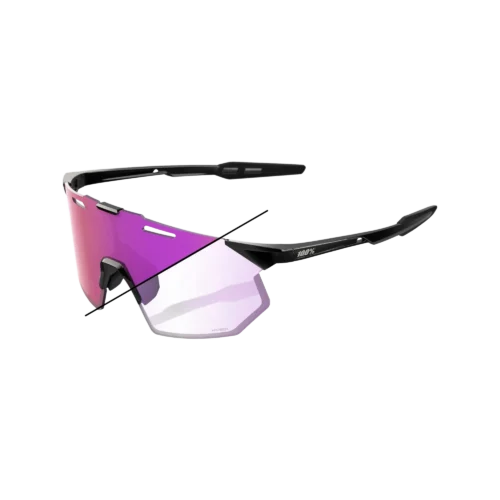 Hypercraft SQ Gloss Black - Photochromic Purple Mirror