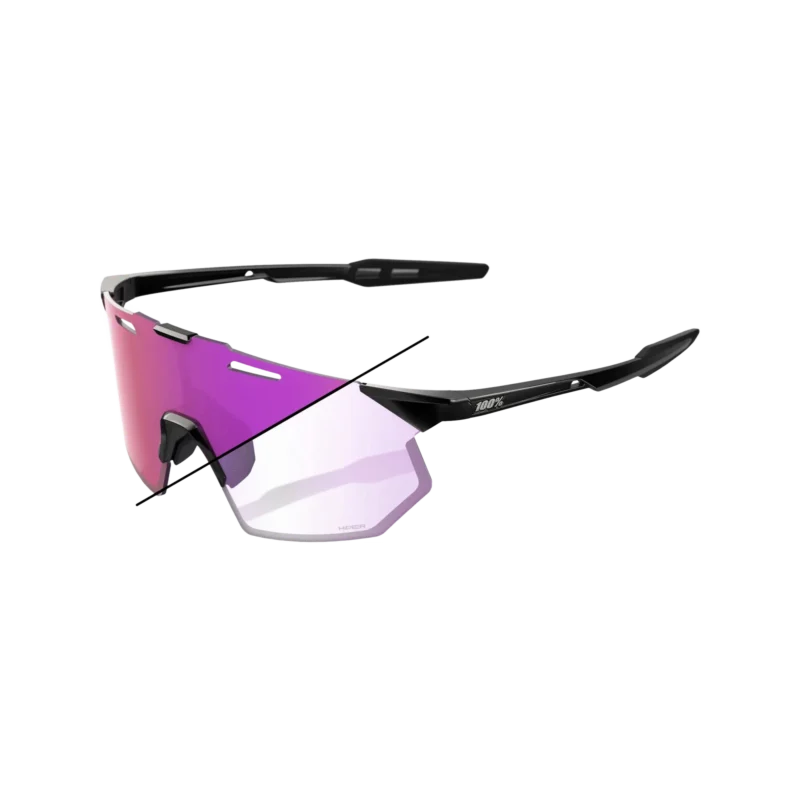 Hypercraft SQ Gloss Black - Photochromic Purple Mirror