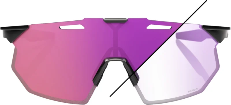 Hypercraft SQ Gloss Black - Photochromic Purple Mirror