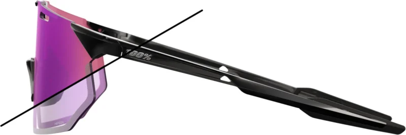 Hypercraft SQ Gloss Black - Photochromic Purple Mirror