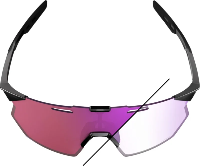 Hypercraft SQ Gloss Black - Photochromic Purple Mirror