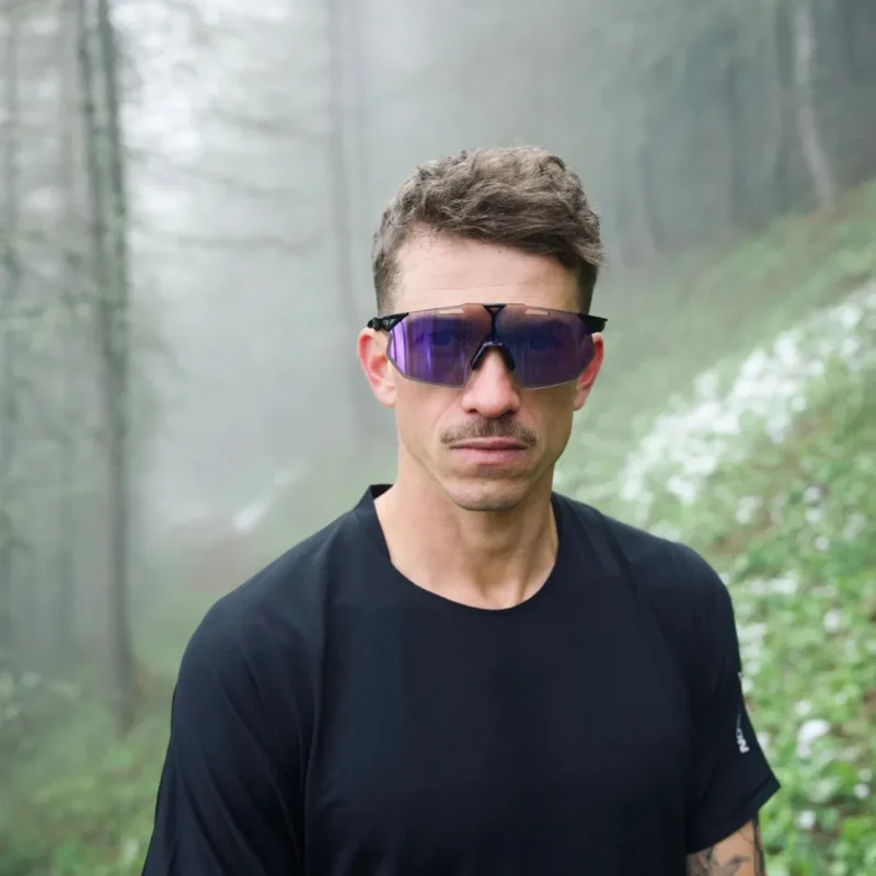Hypercraft SQ Gloss Black - Photochromic Purple Mirror