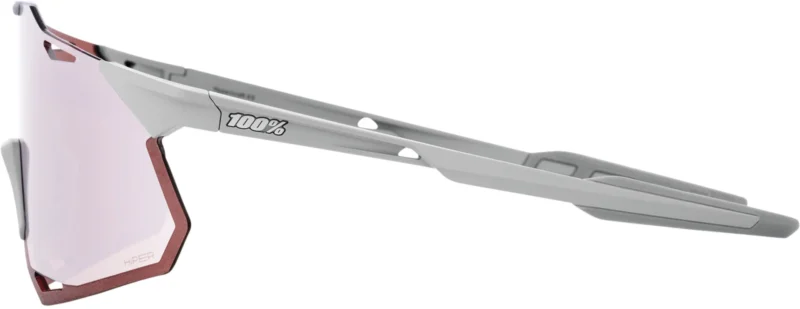 Hypercraft XS Matte Stone Grey - HiPER Crimson Silver Mirror Lens
