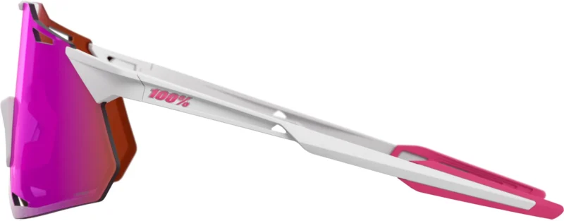 Hypercraft XS Matte White/Pink - HiPER Vital Pink Mirror  Lens