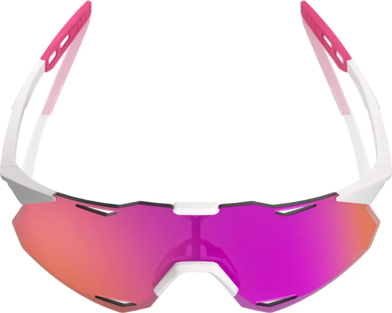 Hypercraft XS Matte White/Pink - HiPER Vital Pink Mirror  Lens