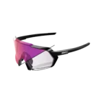 KORBIN Gloss Black - Purple Mirror Photochromic Lens