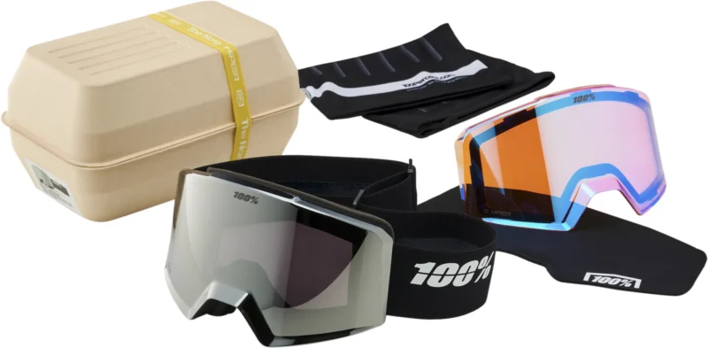 NORG HiPER Goggle Black/Silver - Mirror Silver Lens