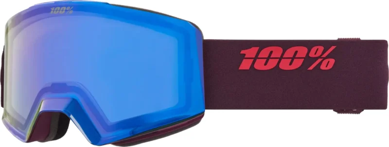 NORG HiPER Goggle Deep Cherry - Mirror Dark Red Lens