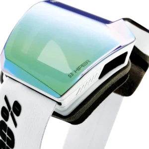 NORG HiPER Goggle White/Green - Mirror Green Lens