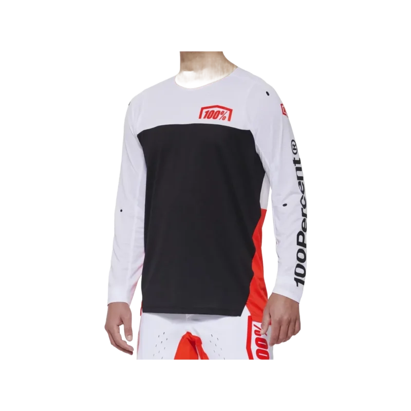 R-CORE-X Long Sleeve Jersey white/red