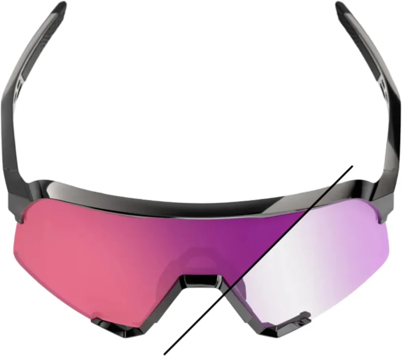 S3 Gloss Black - Purple Flash Mirror Photochromic Lens