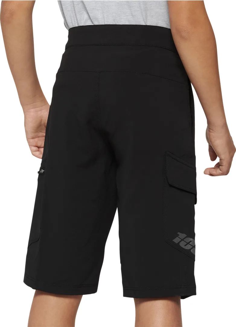 Shorts Ridecamp Youth w-Liner schwarz