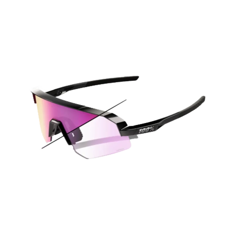 Slendale SL - Gloss Black - Photochromic Purple Mirror