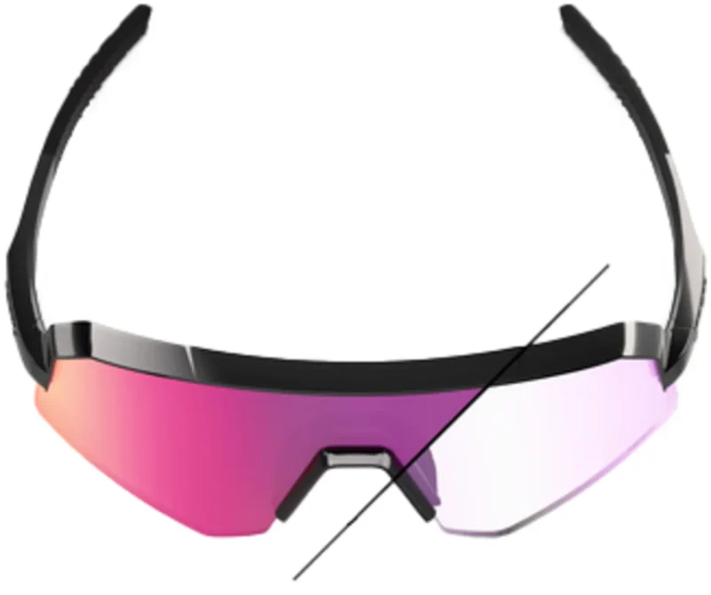 Slendale SL - Gloss Black - Photochromic Purple Mirror