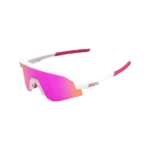 Slendale Youth Matte White/Pink - HiPER Vital Pink Mirror  Lens