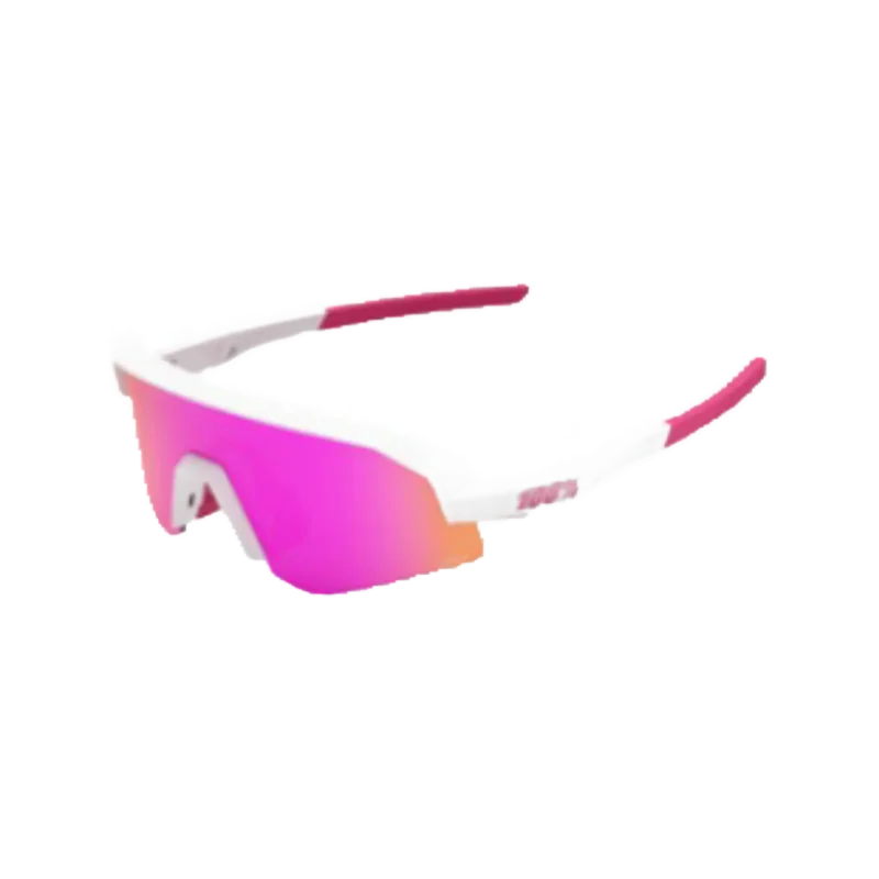 Slendale Youth Matte White/Pink - HiPER Vital Pink Mirror  Lens