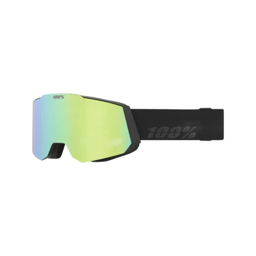 SNOWCRAFT HiPER Goggle Black/Green - Mirror Green Lens