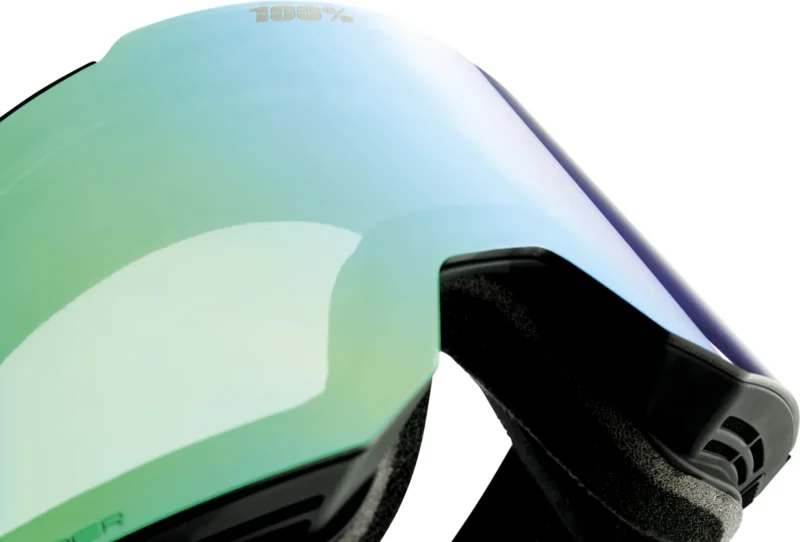 SNOWCRAFT HiPER Goggle Black/Green - Mirror Green Lens
