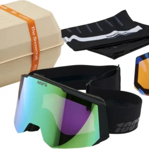 SNOWCRAFT HiPER Goggle Black/Green - Mirror Green Lens