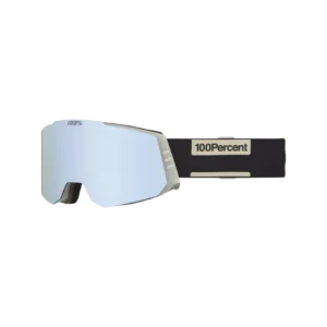 100 snowcraft hiper goggle slick mirror white lens beige schwarz weiss 1