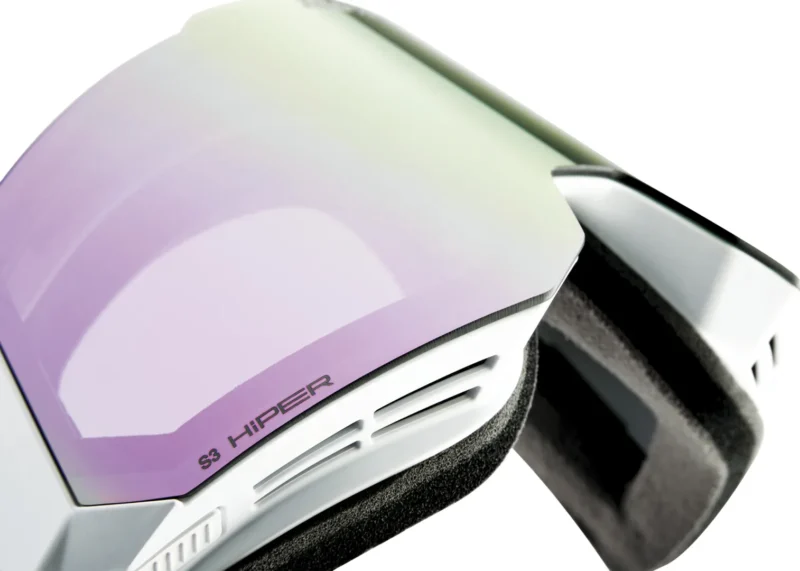 Snowcraft Hiper Goggle White/Lavender - Mirror Lavender Lens
