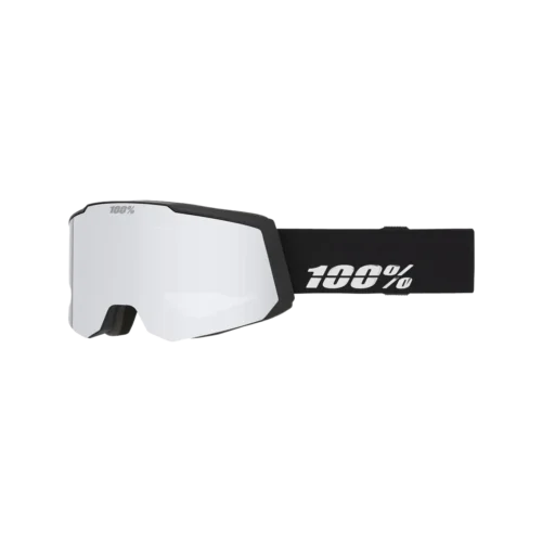 100 snowcraft s hiper goggle black silver mirror silver lens schwarz silber 1